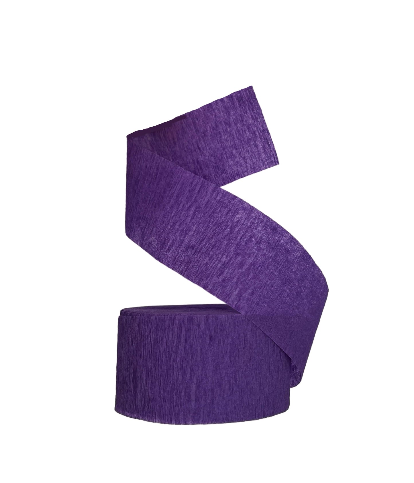 Purple and Orange Crepe Paper Streamers (2 Rolls Each), Made in USA