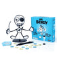 Fat Brain Toys Mr. Bendy Party Game - Craft, Bend & Guess! One Size, Black, Plastic, Model FA408-1