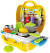 BOTIST Attractive Dream Kitchen Set Cooking Pretend Play Toys for Kids, Yellow
