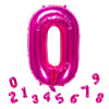 32 Inch Pink Number 0 Balloons Foil Ballon Digital Birthday Party Decoration Supplies (Pink Number 0 Balloon)