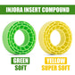 INJORA 4pcs Silicone Rubber Inserts for 56-58mm*24mm 1.0'' Tires(Small Green)
