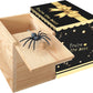 Giioasa Spider Prank Big Box,Wooden Surprise Box,Spider Money Surprise In A Box,Handmade Fun Practical Surprise Joke Boxes,Prank Stuff