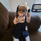 ZTDOLL Reborn Baby Dolls Girls Real Lifelike Baby Dolls African American Handmade Realistic Girl Baby Doll in Soft Vinyl and Wei