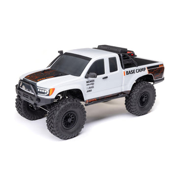 Axial Rc Truck 1/10 Scx10 Iii Base Camp 4X4 Rock Crawler Brushed Rtr (Battery And Charger Not Included), White, Axi-1375T1