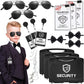 Mepase 21 Pcs Ring Wedding Bearer Security Set Include Ring Bearer Box ID Badge Holder Sunglass Acoustic Earpiece Tube Mission C
