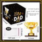 Meiidoshine For Dad, Money Box For Cash Pull, Surprise Money Holer With 50Pcs Transparent Bags, A Funny Way To Give Cash As Gran