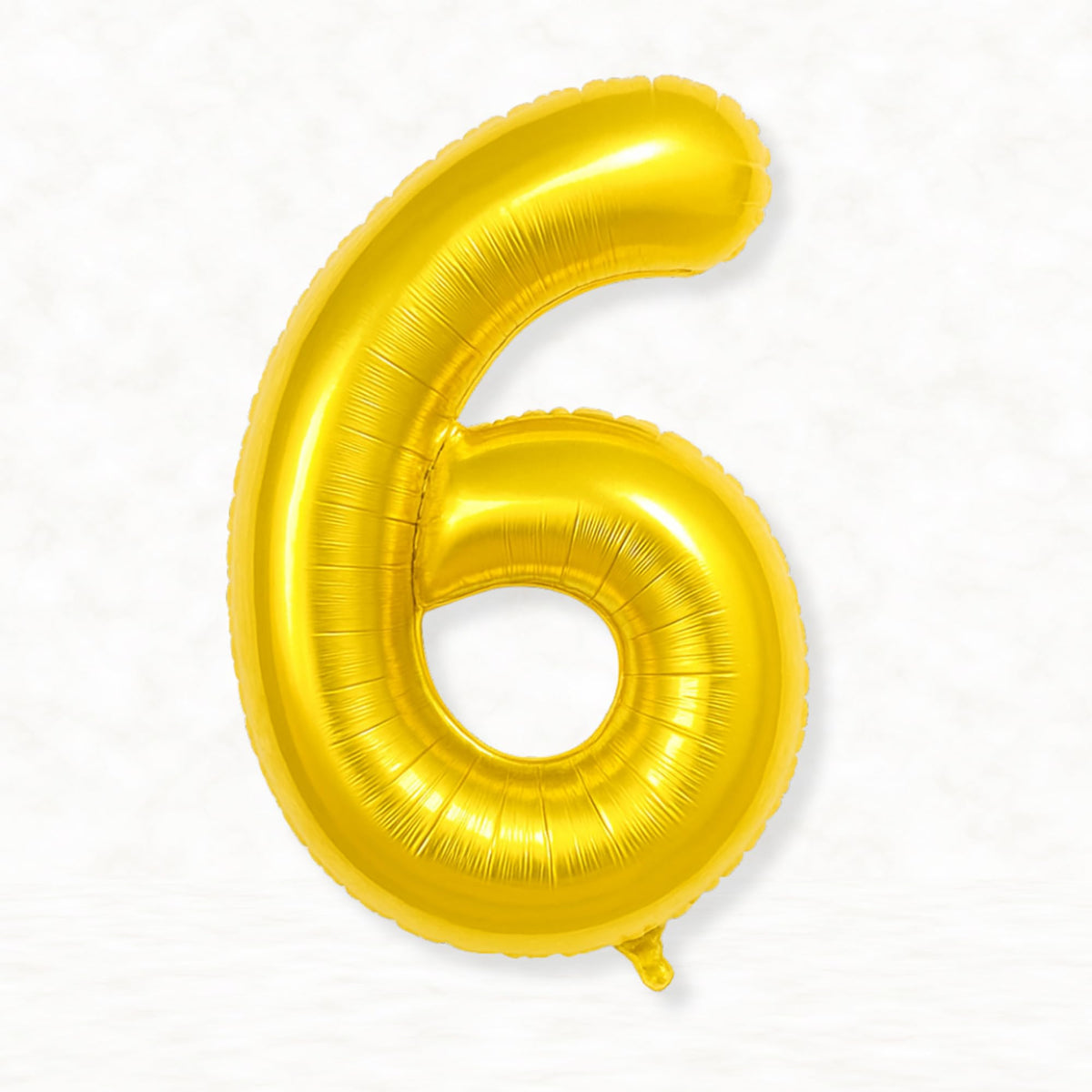 Flyloons 6 number Foil Balloon Gold 16 inch Size For Baby Kids Boys Girls Happy Birthday Anniversary Decoration Items 6th Year N