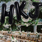 Toniful 40 Inch Large Black K Letter Balloons Jumbo Helium Balloons,Foil Mylar Big Alphabet Balloons For Birthday Party Annivers