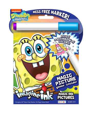 SpongeBob SquarePants Coloring Book ~ Imagine Ink Activity Book for Spongebob Party Favors Party Supplies