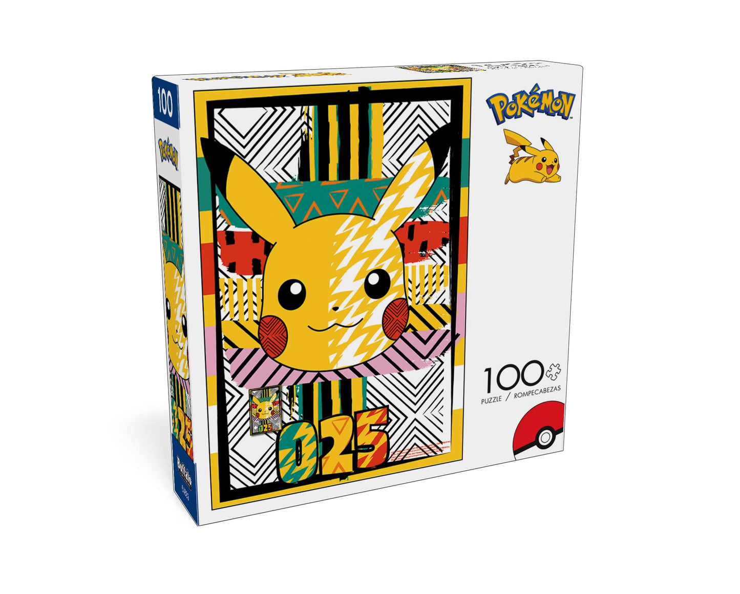 Buffalo Games - Pokemon -No. 25 Summer Pattern - 100 Piece Jigsaw Puzzle For Families -Challenging Puzzle Perfect For Game Nights - Finished Size Is 15.00 X 11.00