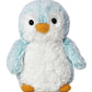 Aurora® Playful Pompom Penguin™ Brights Stuffed Animal - Vibrant Companions - Endless Fun - Blue 6 Inches