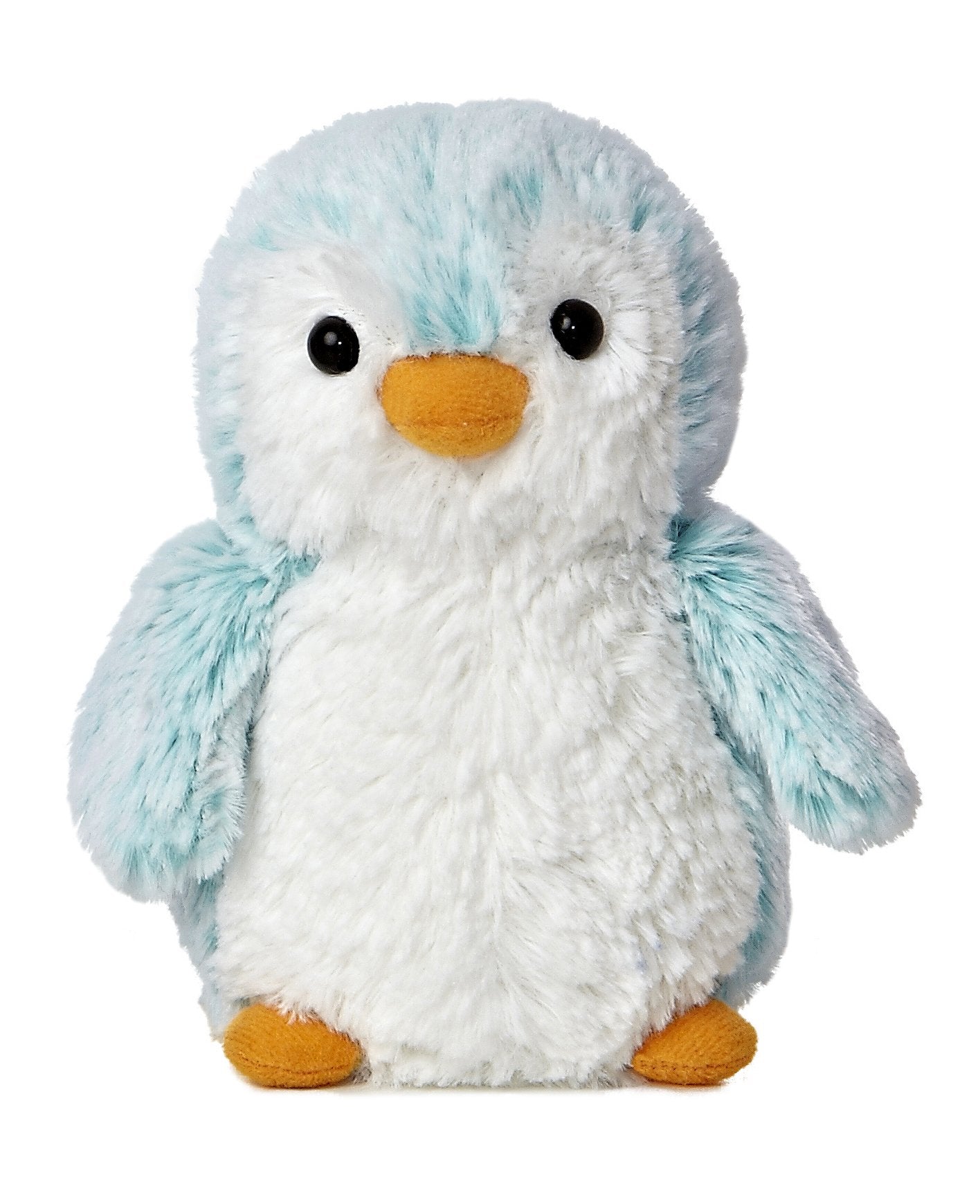 Aurora® Playful Pompom Penguin™ Brights Stuffed Animal - Vibrant Companions - Endless Fun - Blue 6 Inches