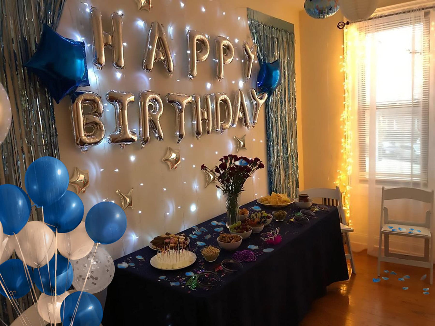 iPartycool 50Pcs Birthday Balloon Decoration Set, 10" Latex & Foil, Ecofriendly Star Kit, Model HB2S