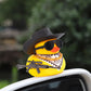 wonuu Car Rubber Duck Ornament Cool Car Accessories Duck Car Dashboard Decoration Special Prop Cowboy Hat Necklace, SKS