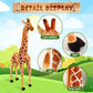Zhanmai Giant Giraffe Plush Toy Large Giraffe Animal Toy Huge Standing Stuffed Giraffe Jumbo Lifelike Stuffed Doll For Girls Boy