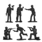 Tim Mee Toy SWAT Plastic Army Men - 24 Small Black & Blue Police Figures, Model 810049678517
