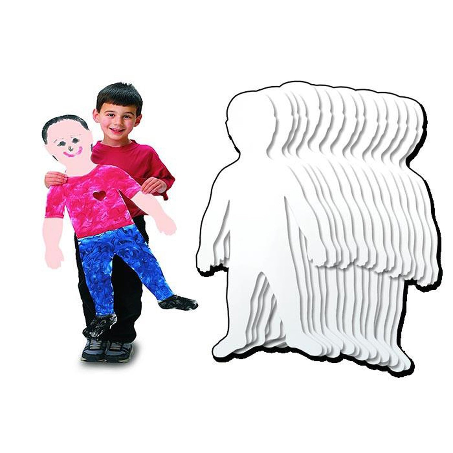 Roylco Pre-Cut Paper Finger Paint Big Kids, 18 x 35 Inches, Pack of 24