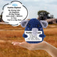 Lestp Funny Gifts Women Positive Elephant Emotional Support Crochet Nuggets Pickle Plush Partner Cute Birthday Gift Gag Metal He