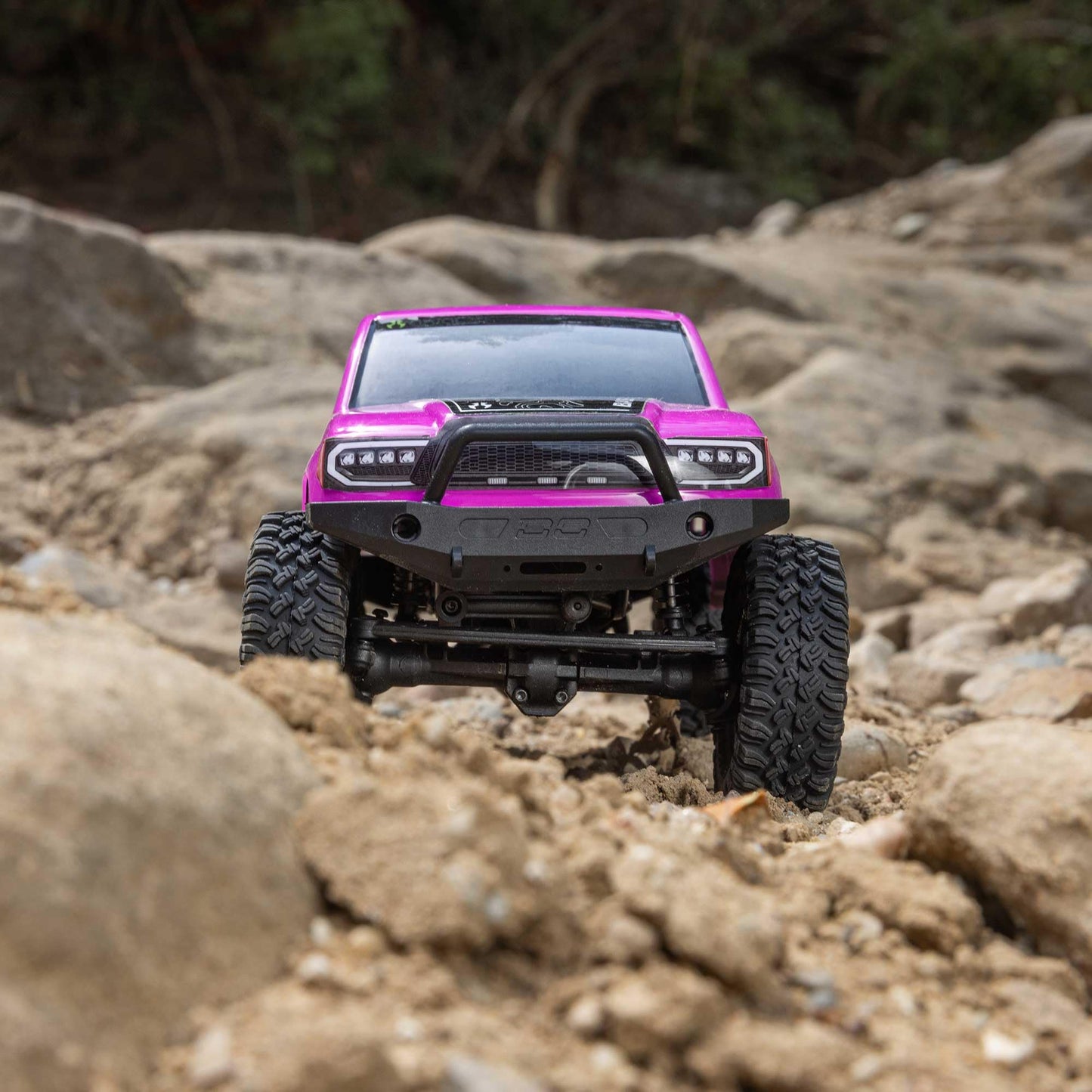 Axial RC Truck 1/24 SCX24 Base Camp 4x4 Rock Crawler Brushed RTR (Everything Needed to Run is Included) - Pink, AXI-1219T3