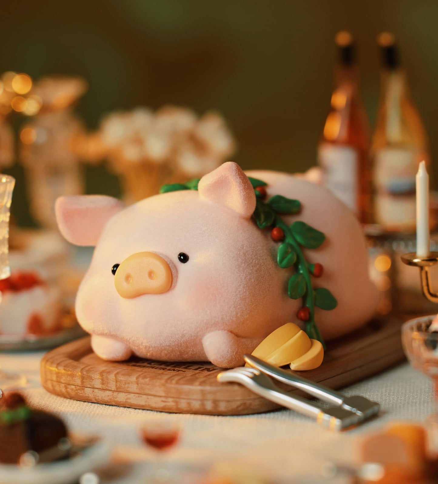 Maidimiao Lulu The Piggy Pigchelin Restaurant Series 1Pc Cute Pig Blind Box Figures Collectible Toys Kawaii Birthday Gifts