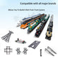 City Train Track Building Block Accessories, Train Track Accessories and Railway Track Expansion are Compatible with All Major B