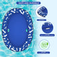 Pet Soft Dog Float Raft - Inflatable Dog Swimming Float For Summer (Blue Bone)