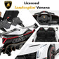 OLAKIDS 2 Seater Kids Ride On Car  12V 4WD Licensed Lamborghini Veneno Electric Vehicle with Remote Control  Toddlers Battery Powered Toy Gift with 2 Speeds  Rocking Mode  Music  USB  MP3 (Beige)