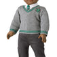 American Girl 18-inch Harry Potter Doll Slytherin Outfit, Gray/Green/Silver Sweater, Tie, Scarf - Model HLH33, Ages 6+