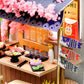 Lannso DIY Dollhouse Miniature Kit  Doll House Kit with Dust Proof Cover  Mini Handmade Wooden Dollhouse Toys for mature-themed Gift(QT41)