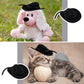 24 Pcs Mini Cowboy Hats For Crafts Flocking Mini White Cowgirl Hat Western Wedding Favors For Doll Decorations (Black)