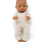 Miniland Clothes for Dolls 15'' Knitted Pajama Linen Color - ECO, Made in Spain, Quality, Role Play, Educational