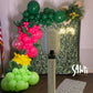 Tropical Balloon Arch, Tropical Balloon Garland Kit, Hot Pink Green Balloon Arch Kit Hawaii Party Balloons Summer Beach Birthday