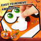 DECYOOL 96 Pieces Halloween Pumpkin Decorating Stickers Mini Pumpkin Face Stickers Make Your Own Small Pumpkin Jack-O-Lantern St