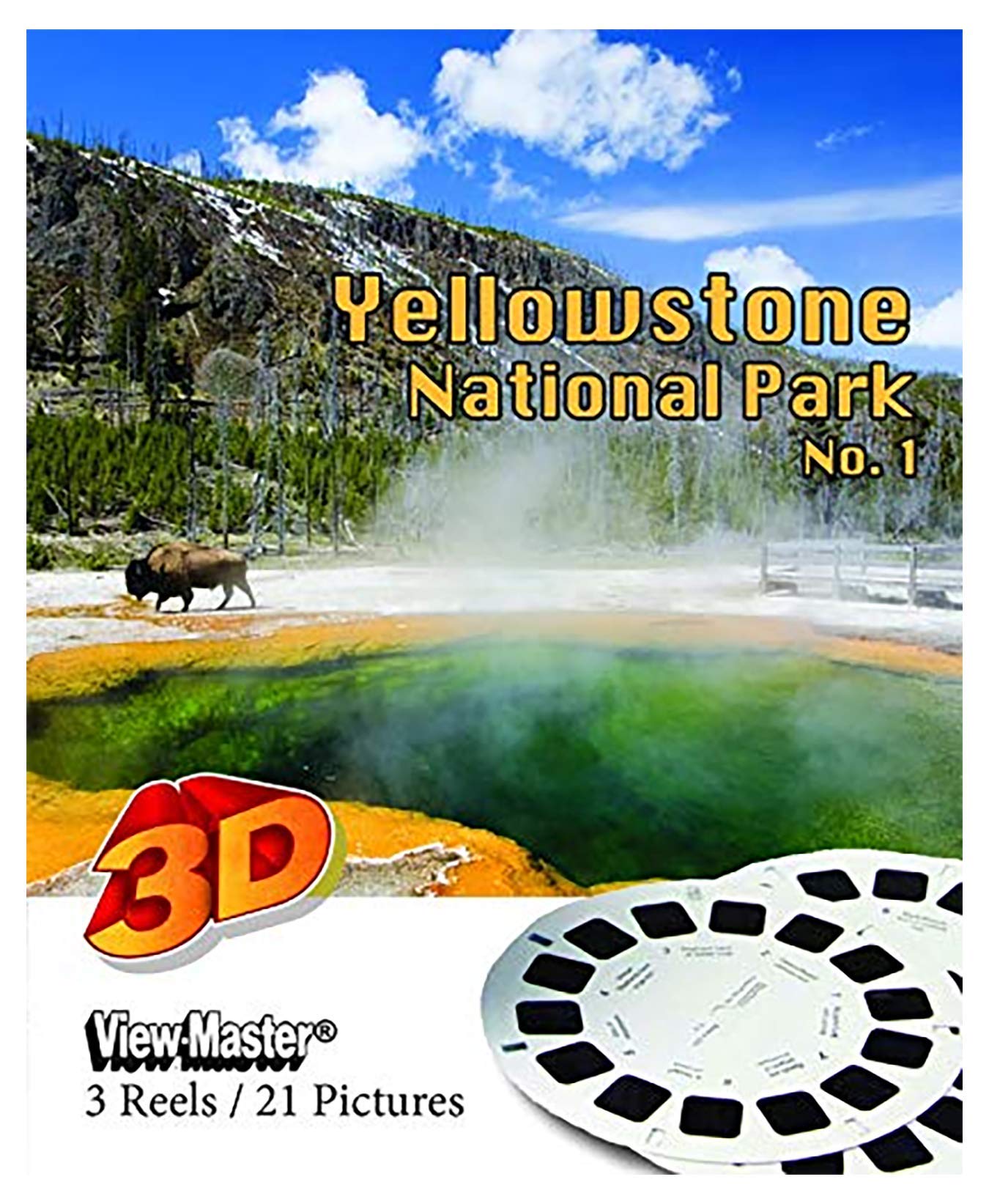 Yellowstone National Park, Pkt. 1 - Compatible With Viewmaster 21 3D Images 3 Reel Set