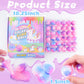 36 Pack Unicorn Galaxy Slime Balls, Unicorn Party Favors for Boys and Girls, Wet, Non-Sticky, Mess-Free, Stress Relief, Super So