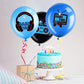 Aoriher Video Game Party Birthday Balloons Set Gaming Black Latex Theme Balloons Decorations For Teens Player Birthday Party Supplies, 36 Pieces(Blue)