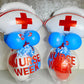 CYMYLAR Nurse Cap Balloons 3 PCS/Nurse Party Decorations/Nurse Graduation Decorations/Nursing Graduation Party Supplies/Nursing