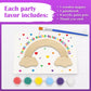 BOIKOKY 12 Pack Rainbow Party Favors for Kids, Wooden Cutouts with Magnets, Painting Kits, Colorful Gifts