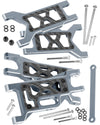 Rcarmubwow A Arms Upgrades Part For 1/10 Slash 2Wd,Slash 2Wd Vxl,Alloy Aluminum Front Rear Rc Suspension Arms,4Pcs,Titanium
