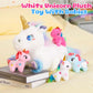 WEWILL 19" Rainbow Unicorn Stuffed Animal Set - Mommy Unicorn with 4 Babies, Plush Polyester Toys for Girls Ages 3-8, Perfect for Gifts