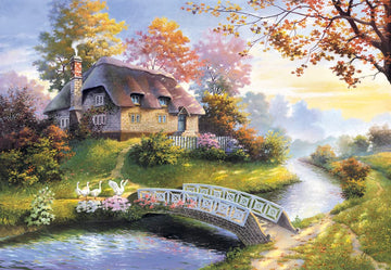 Castorland Cottage Puzzle - 1500 Piece Cardboard Jigsaw, Model C-150359-2