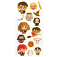 Playhouse Harry Potter Chibi Characters Shiny Foil Enamel Effect Sticker Sheet - 1 Pack