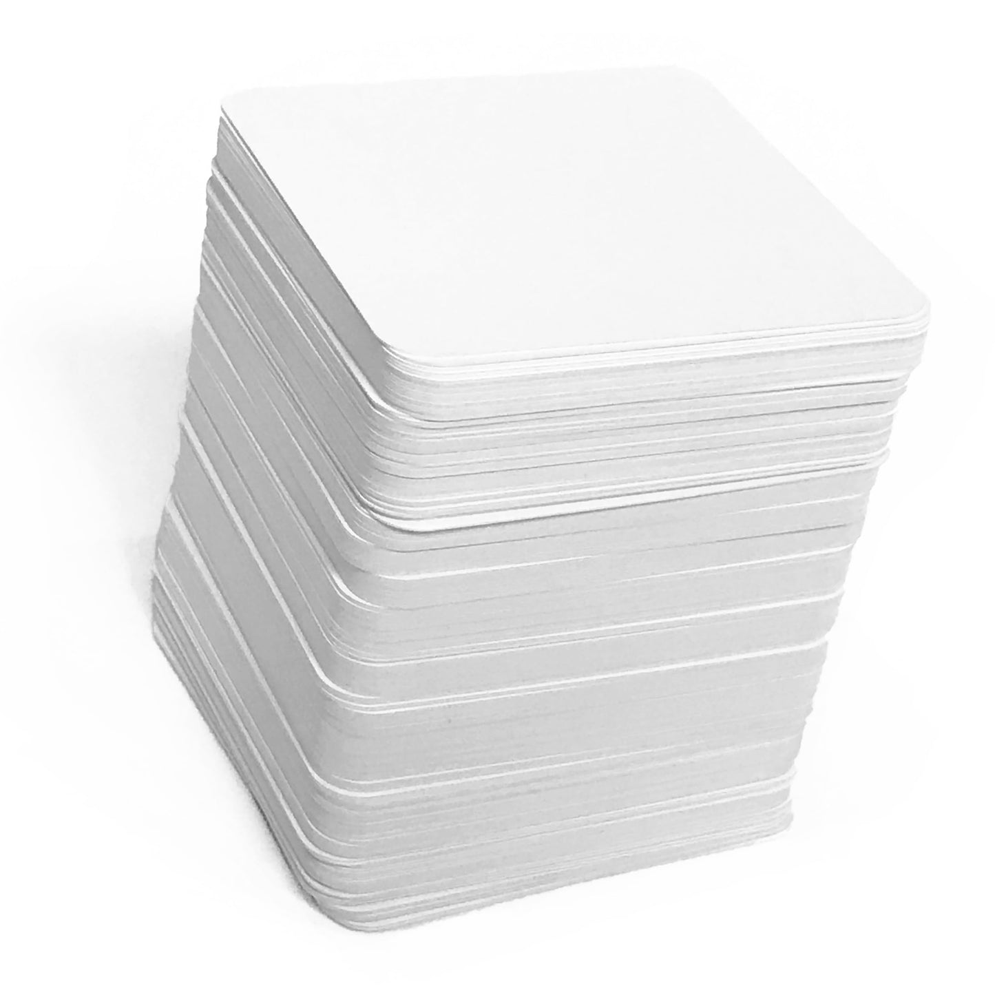 Apostrophe Games Blank Square Playing Cards, 2.75" Matte Finish, 200 White Flash Cards for Board Games & Study Guides