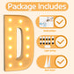 Imprsv 4Ft Marquee Light Up Letters D, Large Light Up Letters For Baby Shower Anniversary Weeding Room Decor, Big Letters For Pa