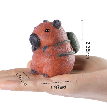 Taba Squishy Capybara Kit - Cute Silicone Animal Squeeze Toy, for Kids and Women