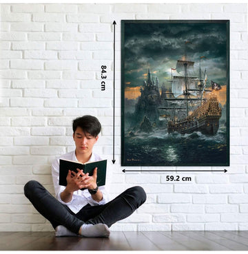 Clementoni 31682.3 Clementoni-31682 Collection-The Pirate Ship-1500 Pieces, Multi-Colour