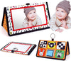 Epessa Baby Mirror Toys For Tummy Time, Newborn Infant Toys 0-6 6-12 Months, Baby Floor Mirror, Black And White High Contrast Baby Toys 0 3 6 9 Month Crawling Sensory Toy, Crib, Brain Development