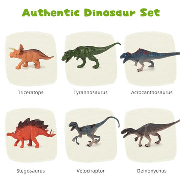 Magnetic Blocks 108Pcs Magnetic Building Blocks For Boys 6-8 With 6 Dinosaur Toys, Magnetic Building Blocks Toddler Toys For 6+