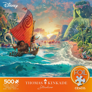 Ceaco - Foil Puzzle - Thomas Kinkade - Moana - 500 Piece Jigsaw Puzzle