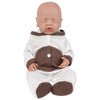 Vollence 14 Inch Full Body Silicone Reborn Baby Girl Not Vinyl Dolls Anatomically Correct Newborn Lifelike Silicone Baby Dolls S